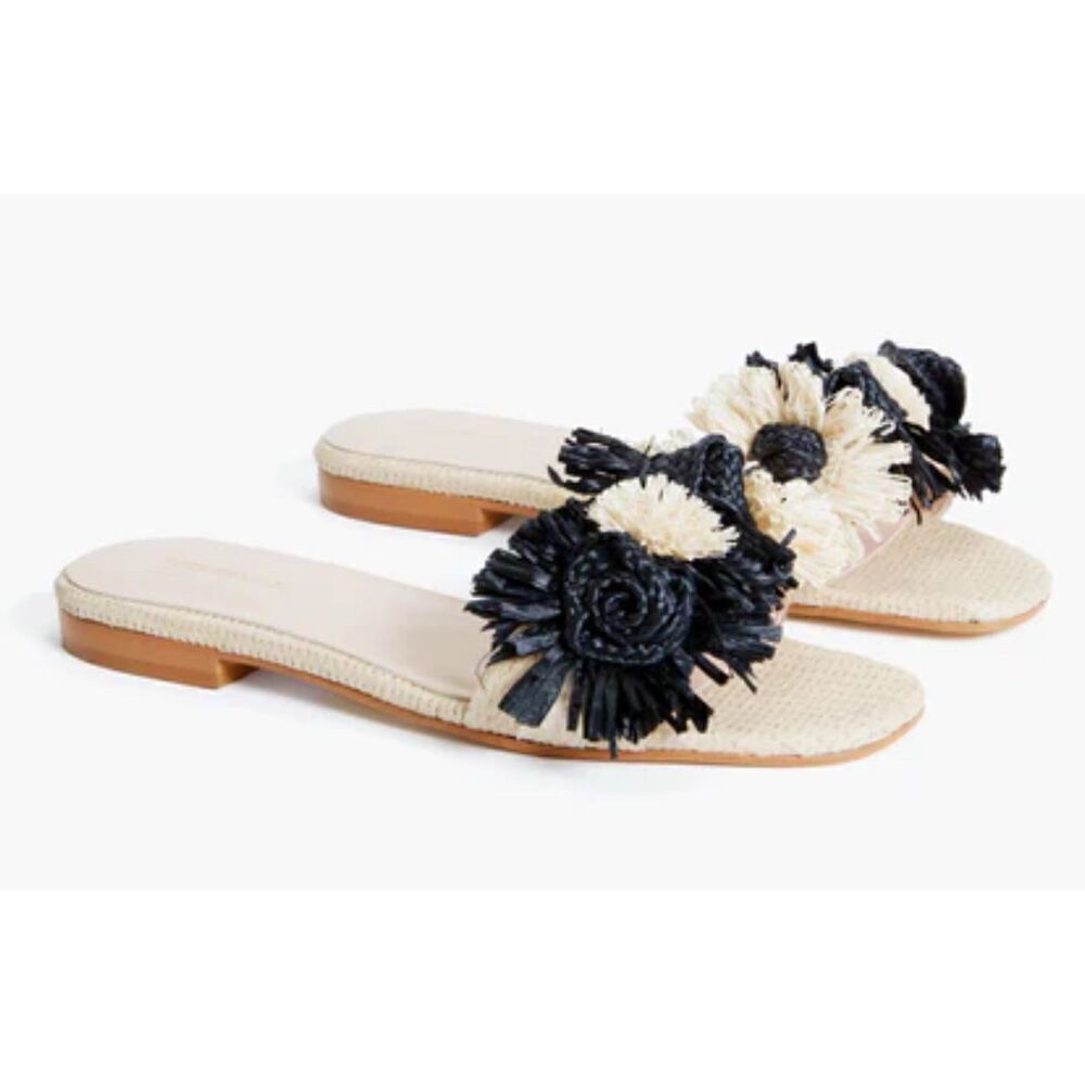 EUC TUCKERNUCK Flower Raffia Naomi Sandals, 7.5  $189